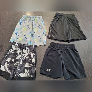Nike Light Gray/Blue/Neon Athletic Shorts